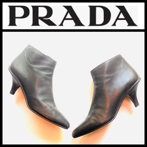 Prada Shoes - 👉🏻PRADA KITTEN HEEL ANKLE BOOTS!👈🏻